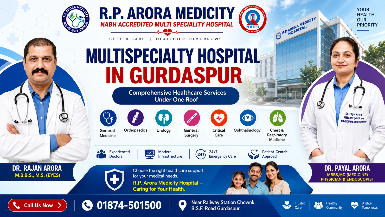 R.P. Arora Medicity Hospital Gurdaspur