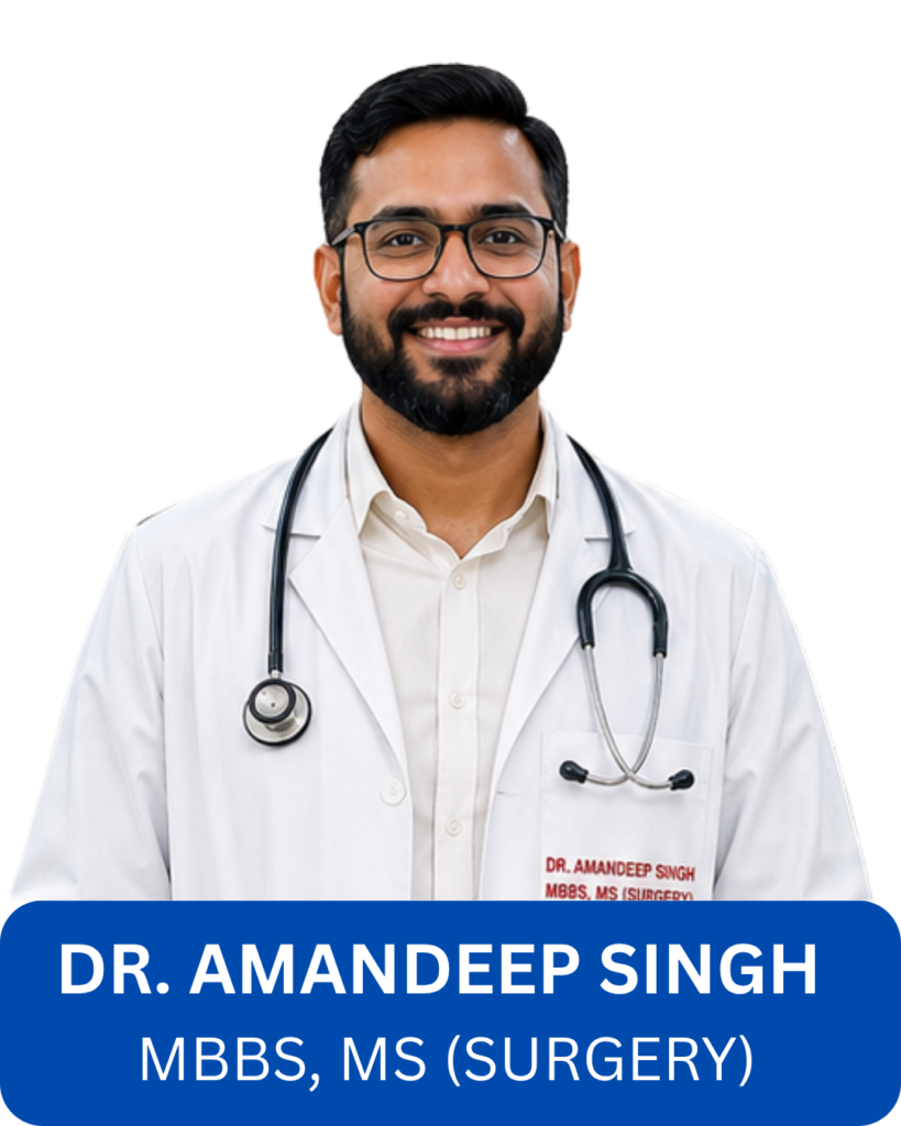 Dr. Amandeep Singh MBBS MS Surgery